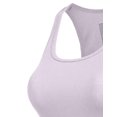 thumbnail image 4 of J. METHOD Women's Tank Top Sleeveless Racerback Basic Stretch Comfy Slim Fitted Ribbed Knit Tops Workout Yoga T Shirt NEWT386 Dusty Lavender M, 4 of 6