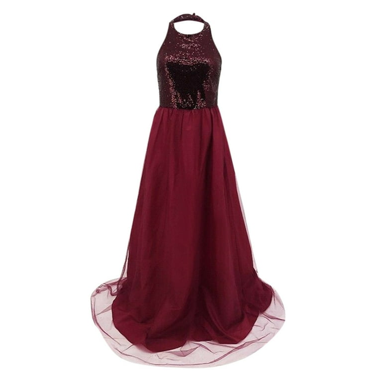strapless open back dress Red Sequin Evening Gown 2025 Glitter Prom Dress Sleeveless Sequins For   Msikoods Official Store