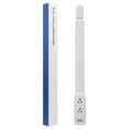 thumbnail image 1 of Extensor de enchufe eléctrico compatible con enchufes USB-A, USB-C y 2 tomas de corriente alterna, 1 of 7