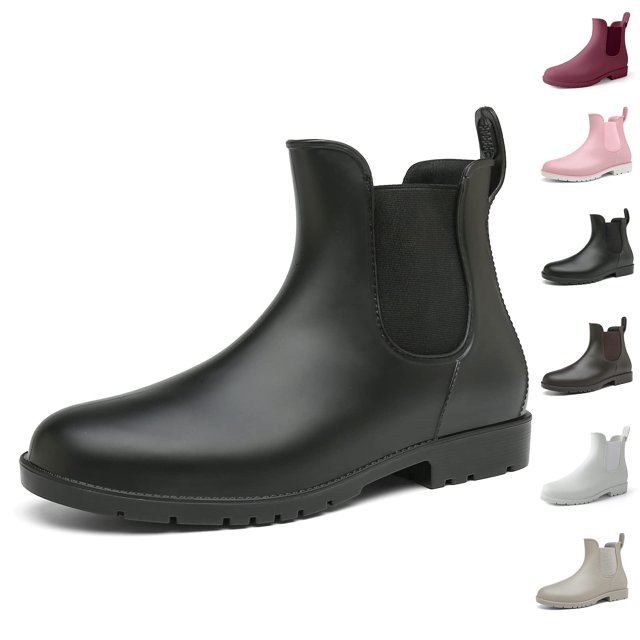 Botas Mujer Tobillo Botas De Agua Chelsea Botas De Lluvia Impermeables Antideslizantes Botas De Goma Acogedoras Y Ligeras Chelsea Pierna Ancha Botas De Agua Dry Regatta Garden Botas De Agua 6 UK JFHHH pequeña