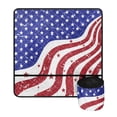 thumbnail image 2 of HELLHERO with Storage Cylinder Sewing Machine Mat Easy to Clean Waterproof for Wife Mom Family Present Travelling, Mother's Day Faded Flag Stripes, 2 of 5