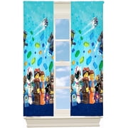 Lego Curtains Room Darkeners Drapes Child Window Curtains - 2 Panels 42 x 63 inch for Kid's Bedroom