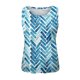 thumbnail image 4 of Prolriy Tops de verano para mujer 2024 Moda de verano para mujer Camisetas sin mangas con cuello redondo Ligeras sin mangas Estampadas Corte holgado Camisetas sin mangas con gráficos para mujer Azul L, 4 of 4