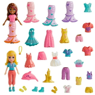  Polly Pocket Compact Playset, Llama Camp Adventure with 2 Micro  Dolls & 13 Accessories, Travel Toy with Surprise Reveals : Toys & Games