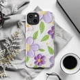 thumbnail image 5 of Purple Floral Phone Case for iPhone 16 15 14 13 12 11 Pro Max, 5 of 6
