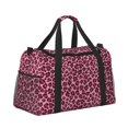 thumbnail image 2 of Fotbe Rose Leopard Print Bolsa de Viaje con Estampado, Bolsa de Fin de Semana para Mujer con Compartimento para Zapatos, Bolsa de Gimnasio con Bolsillo Húmedo, 2 of 7
