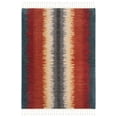 thumbnail image 2 of Safavieh Farmhouse Bridger Striped Area Rug, Navy/Orange, 3' x 5', 2 of 11