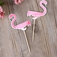 thumbnail image 5 of Clispeed 10Pcs Pink 3D Flamingo Cake Picks for Summer Party Cake Decoration and Appetizer Use, 5 of 5