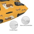 thumbnail image 5 of Kll Corgi Pillow Covers Envelope Closure,Super Soft And Cozy Fuzzy Fleece Pillow Case Cover 14"X20", 5 of 9