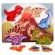 thumbnail image 2 of Rompecabezas de madera con forma de animal para niños, educativo, para desarrollar formas. Dinosaurio volcán, 2 of 9
