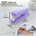 thumbnail image 2 of BAZIC Desktop Stapler with 50 Staples (26/6), Assorted Pastel Color Standard Stapler, 15 Sheet Capacity, Ergonomic Jam Free, 24-Packs, 2 of 7