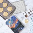 thumbnail image 5 of Yayeee Pot Holders Kitchen Heat Resistant with Pocket 7"x9.8" Cotton Oven Cooking Hot Pads, Mountains and Forests, 5 of 7