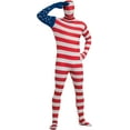 thumbnail image 2 of Mens USA Flag Skin Suit Costume, 2 of 2