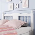 thumbnail image 5 of Llinc Store Bed Frame Twin Size Loft Pine Wood Bed with Built-In Desk, Safety Guardrails, Ladder (White), 5 of 6