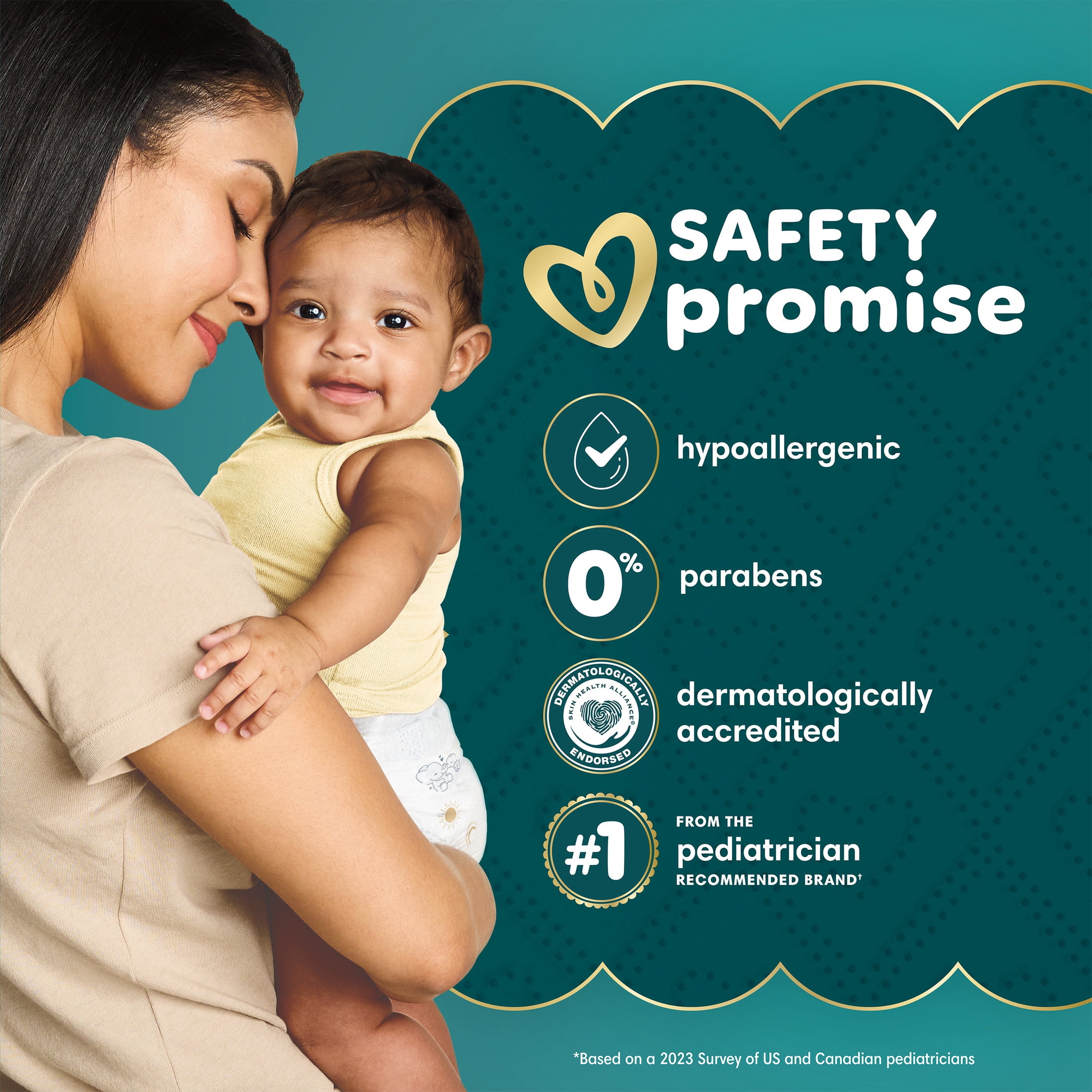 Pampers Gift Set, Diapers, Wipes, and Milestone Gifts