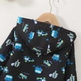 thumbnail image 5 of Mnyotv Baby Boys Fleece Jacket Cartoon Dinosaur Truck Hooded Outerwear Toddler Fall Winter Warm Clothes Size 9-10Years, 5 of 5