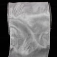 thumbnail image 2 of The Ribbon People Silver Double Layer Wired Craft Ribbon 6" x 27 Yards, 2 of 2