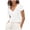 White, variant on Ediodpoh Cardigan for Women Crochet Cardigan Summer V Neck Open Front Short Sleeve Lace Knit Casual Boho Top White M