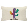 thumbnail image 1 of Koszal Housse de Coussin 30cm x 50cm Lavable en Machine Polyester Multi-Usage Impression Cactus pour la Vie Quotidienne, 1 of 8