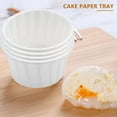 thumbnail image 3 of 100Pcs Paper Cup Nose Hair Face Removal Wax Bean Container Cake Tray Bowl Melting Ice Cream Organizer, 3 of 6
