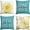Blue, variant on Home Sweet Home Spring Summer Flowers Yellow Throw Pillow Covers, 18 x 18 Inch Cushion Case for Sofa Couch Set of 4
