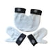 thumbnail image 4 of Guantes de invierno cálidos para hombre y mujer, para senderismo en climas fríos. Blanco, 4 of 9