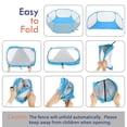 thumbnail image 2 of Corralito impermeable Pawaboo para animales pequeños con estructura de acero azul, 2 of 8