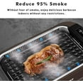 thumbnail image 3 of CUSIMAX Smokeless Grill Indoor Grill Electric Grill, 1800W Portable Korean BBQ Grill with Turbo Smoke Extractor Technology, Non-stick Removable Grill Plate, Great for Party, Brown, 3 of 7