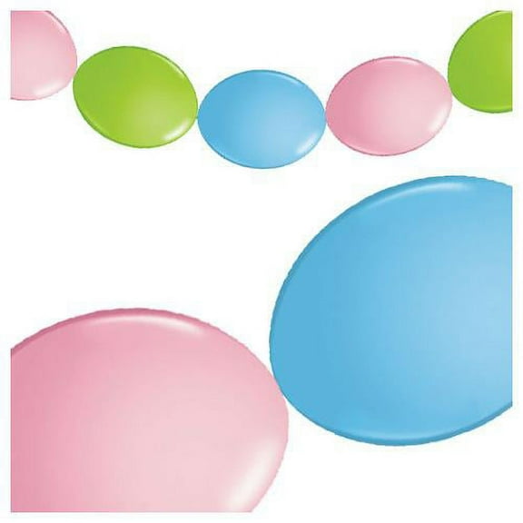 LOONBALLOON Baby-Shower Balloons, 12″ PARTY BANNER - PASTEL ASSORTMENT - PLAIN (10 PK)