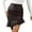 Coffee, variant on EDFBUYKRS Female Skirts Womens Skirts Midi Length Leather Women's Pure Colored Short Skirt Skirt Tight Leather Skirt Slit Miniskirt