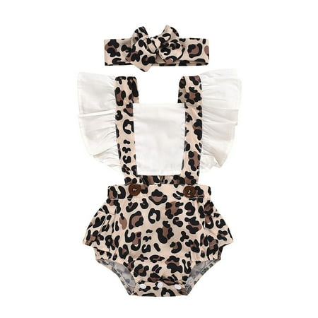 

Baby Girls Bodysuits Leopard Printed Batwing Sleeve Newborn Kids Children Cartoon Trendy Soft Cute Outwear Streetwear Spring Summer Rompers Jumpsuits