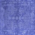 thumbnail image 1 of Ahgly Company Machine Washable Indoor Square Oriental Blue Industrial Area Rugs, 8' Square, 1 of 4