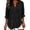 Black, variant on YVNAURA Womens Loose Fit Summer Shirt Breathable Cotton Linen Top Short Sleeve V Neck Blouse Casual Everyday Essential Tops Beach Vacation Work Office Wear, Black,L