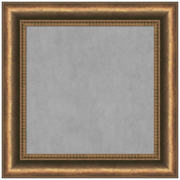 Amanti Art Manhattan Bronze Narrow Framed Magnetic Board 16 x 16 in.