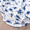 thumbnail image 4 of Xudanell Toddler Clothes for Boys Summer Outfit Baby Boy Bowtie Shirt Suspenders Shorts Kid formal Short Set Blue 12-18 Months, 4 of 9