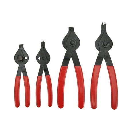 

Universal Heavy Duty Snap Ring Pliers Set - 4 Pieces for Internal & External Circlips Auto Repair Tool for Retaining Rings