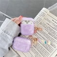 thumbnail image 3 of Janrevotw Airpods Case, Hard Shell Shockproof Earbud Protector With Keychain Kit For Apple Airpods 1 & 2 (Purple Pearl), 3 of 3