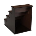 thumbnail image 6 of PawHut Pet Stairs, Small Pet Steps with Cushioned Removable Covering for Dogs and Cats, Dark Coffee, 6 of 9