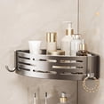 thumbnail image 1 of Estante de Almacenamiento Esquinero para Baño | Organizador de Plástico para Baño | Estante de Ducha Antideslizante, Inoxidable y con Drenaje | Estante para Inodoro Que Ahorra Espacio para Baños Pequ, 1 of 6