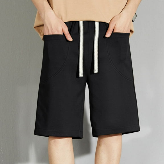 Mens Summer Shorts Lisbinx Slim Fit Stretch Holiday Celebrations Sweatpants Classic Fit Stylish Print Oversized for Men Elastic Waist Drawstring