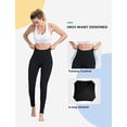 thumbnail image 3 of Emprella High waist tummy control black legging with 3 Pockets, 3 of 8