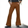 thumbnail image 2 of Men's 70s Vintage Flared Wide Leg Carnival Disco Trousers Elastic Stretch, 2 of 6