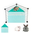 thumbnail image 4 of Koszal Pet Hidden House Delicate Star Pattern Felt Cloth Small Animal Corner Hideout for Ferrets, 4 of 8