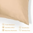 thumbnail image 3 of Unique Bargains Set of 4 Silky Satin Pillowcases Pillow Cover Champagne Standard, 3 of 8