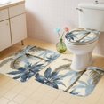 thumbnail image 2 of Palm Tree Beach Bath Mat 3 Piece Bathroom Rug Set, Watercolor Botanical Seaside Non Slip Bath Rug Contour Mat and Toilet Lid Cover, Absorbent Shower Mats Soft Bath Rugs and Mats Sets, 2 of 8