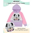 thumbnail image 2 of Disney Minnie Mouse Girls’ Fleece Hoodie and Legging Set, 2-Piece Outfit (Pink, 3T), 2 of 5