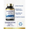 thumbnail image 4 of Quercetin 500mg | with 50mg Zinc | 100 Capsules | For Men and Women | by Carlyle, 4 of 8