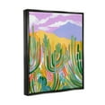 thumbnail image 3 of Stupell Industries Abstract Cactus Plants Desert Dunes Painting Jet Black Floating Framed Canvas Print Wall Art, Design by Laura Marr, 3 of 6