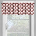 thumbnail image 2 of Ambesonne Geometric Valance Pack of 2, Ornamental Christmas, 54"X12", Ruby White, 2 of 5