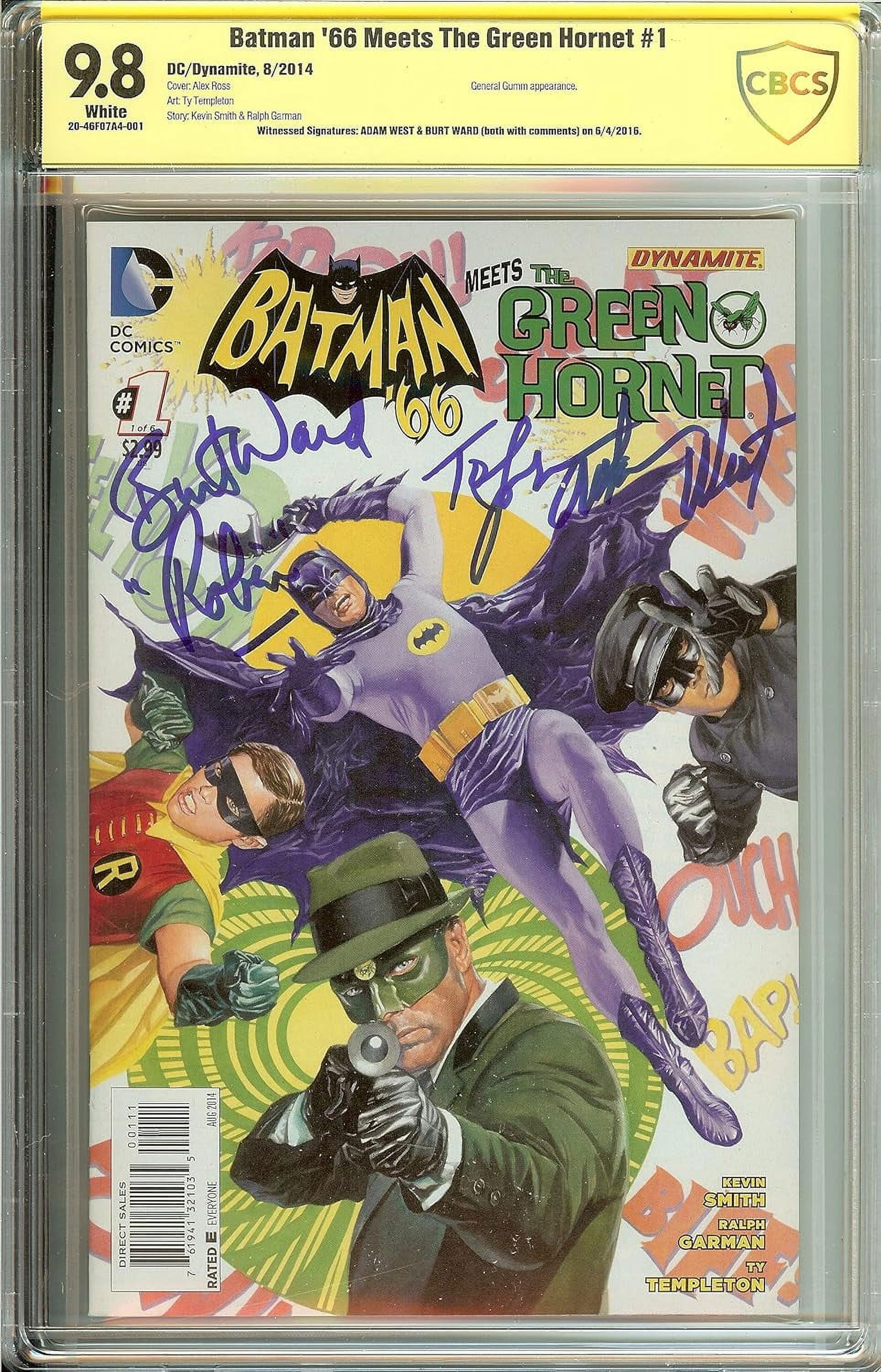 Batman '66 Meets The Green Hornet #1 Signed by Actors Adam West and Burt Ward
